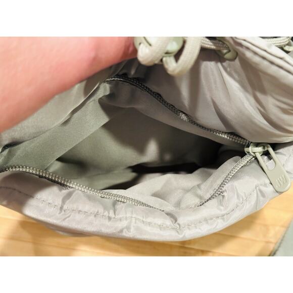 Jason Wu Puffer Nylon Drawstring Bucket Bag Beige Removable Adjustable Strap - Picture 7 of 16